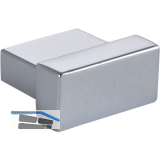 Knopf Fisolo Breite 29 mm, Tiefe 24 mm, ZN verchromt poliert