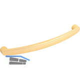 M�belgriff Santiago LA 128 mm, Breite 137 mm, Zinkdruckguss vergoldet poliert