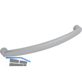 M�belgriff Santiago LA 128 mm, Breite 137 mm, Zinkdruckguss verchromt matt