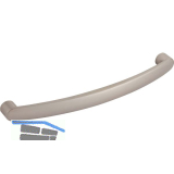 M�belgriff Santiago LA 128 mm, Breite 137 mm, Zinkdruckguss vernickelt matt