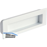 Muschelgriff Nicola B 112, Einlassma� 106,5 x 31 mm, ZN wei� gl�nzend