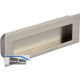 Muschelgriff Nicola B 112,Einlassma� 106,5 x 31 mm,ZN vernickelt feingeschliffen