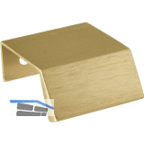 Griffleiste Bench LA 20, L�nge 40 mm, Aluminium Messing matt geb�rstet