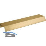 Griffleiste Bench LA 2x80,L�nge 200 mm,Aluminium Messing matt geb�rstet