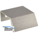 Griffleiste Bench LA 20, L�nge 40 mm, Aluminium Edelstahl Effekt