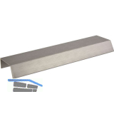 Griffleiste Bench LA 2x80,L�nge 200 mm,Aluminium Edelstahl Effekt