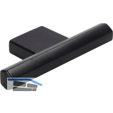 Griff Baris LA 16 mm, Breite 75 mm, Zinkdruckguss schwarz matt