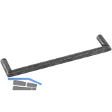 M�belgriff Davos LA 160 mm, Breite 170 mm, Eisen verzinkt schwarz passiviert