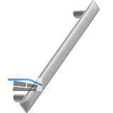 M�belgriff Flow Breite 196 mm, LA 160 mm, Zinkdruckguss, Edelstahl Effekt