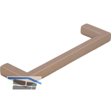 Griff Macha LA 96 mm, Breite 104 mm, ZN champagne