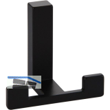 Mantelhaken Doradus 1 Breite 70 mm, H�he 61 mm, ZN schwarz matt