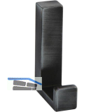 Mantelhaken Doradus 2 Breite 15 mm, H�he 61 mm, ZN eisenf�rbig geb�rstet matt