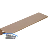 Griffleiste Crevan LA 128 mm, L�nge 145 mm, Aluminium champagner