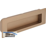 Muschelgriff Nicola B 112, Einlassma� 106,5 x 31 mm, ZN champagner