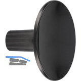 Knopf Nais � 38 mm, Tiefe 26 mm, Zinkdruckguss schwarz matt