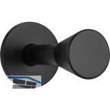 Mantelhaken Nape Platte � 25 mm, Tiefe 44 mm, Zinkdruckguss schwarz matt