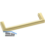 Griff Macha LA 96 mm, Breite 104 mm, ZN vermessingt poliert