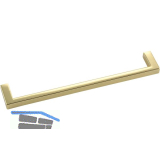 Griff Macha LA 128 mm, Breite 136 mm, ZN vermessingt poliert