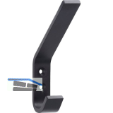 Huthaken Neso zu Akustikpaneel, Aluminium schwarz matt