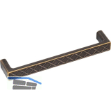 M�belgriff Wafer Breite 175,5 mm, Zinkdruckguss braun antik