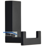 Mantelhaken Tome zu Akustikpaneel, Zinkdruckguss schwarz matt