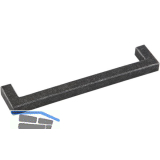 M�belgriff Ischgl LA 128 mm, Breite 140 mm, Eisen verzinkt schwarz passiviert