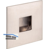 Muschelgriff Geometric quadratisch 73x73, Einlass � 45, ZN Edelstahl Effekt