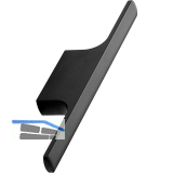 M�belgriff Tau Breite 126 mm, Aluminium schwarz matt geb�rstet