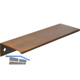 Griffleiste Crevan LA 128 mm, L�nge 145 mm, Aluminium Messing schwarz geb�rstet