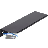 Griffleiste Crevan LA 128 mm, L�nge 145 mm, Aluminium schwarz matt