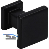 M�belknopf Baios 20 x 20 mm, Zinkdruckguss schwarz matt
