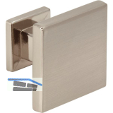 M�belknopf Baios 30 x 30 mm, Zinkdruckguss vernickelt feingeschliffen