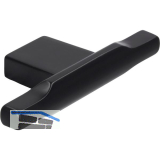 M�belknopf Baton, Breite 70 mm, Zinkdruckguss schwarz matt