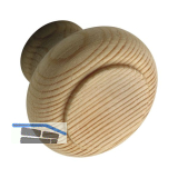 Knopf Hylas � 32 mm, Tiefe 25 mm, Fichte roh