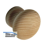 Knopf Hemera � 25 mm, Tiefe 26 mm, Fichte roh