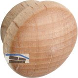 Holzabdeckkappe � 14 mm, Zapfen � 10 mm, Zapfenl�nge 4 mm, Buche roh