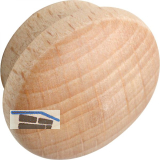 Holzabdeckkappe � 16 mm, Zapfen � 12 mm, Zapfenl�nge 4 mm, Buche roh