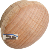 Holzabdeckkappe � 19 mm, Zapfen � 15 mm, Zapfenl�nge 4 mm, Buche roh