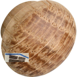 Holzabdeckkappe � 14 mm, Zapfen � 10 mm, Zapfenl�nge 4 mm, Eiche roh