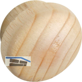 Holzabdeckkappe � 16 mm, Zapfen � 12 mm, Zapfenl�nge 4 mm, Fichte roh