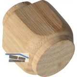 Holzziernagel Breite 30, H�he 30, Zapfen � 20, Zapfenl�nge 8 mm, Eiche roh