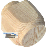 Holzziernagel Breite 30, H�he 30, Zapfen � 20, Zapfenl�nge 8 mm, Fichte roh