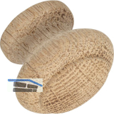 Knopf Horno � 35 mm, Tiefe 28 mm, Eiche roh