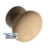 Knopf Hemera � 45 mm, Tiefe 29 mm, Buche roh