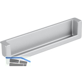 Muschelgriff Syrakus B 138, Einlassma� 134 x 26,2, Zinkdruckguss alufarbig