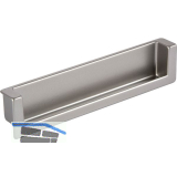 Muschelgriff Syrakus B 138, Einlassma� 134 x 26,2,Zinkdruckguss Edelstahl Effekt