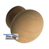 Knopf Hemera � 45 mm, Tiefe 29 mm, Erle roh