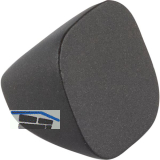 Knopf Maron � 22 mm, Tiefe 18 mm, Zinkdruckguss schwarz matt