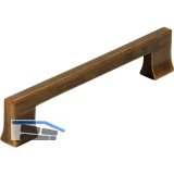 M�belgriff Beres LA 128 mm, Breite 148 mm, messing schwarz geb�rstet