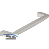 Griff Bias LA 160 mm, Breite 172 mm, Zinkdruckguss Edelstahl Effekt